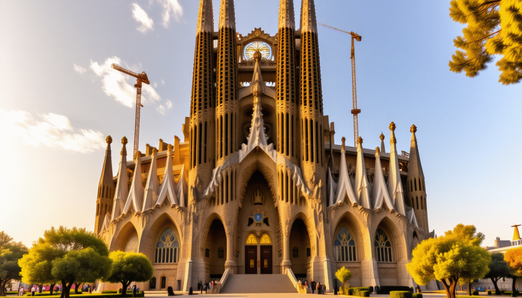 découvrez l'œuvre magistrale d'antoni gaudí à travers la majestueuse sagrada família, symbole emblématique de barcelone et chef-d'œuvre architectural inachevé.
